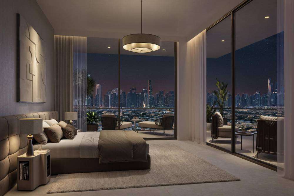 Sol Levante mixed-use development U-shaped architecture Dubai Marina skyline views JVT - 6